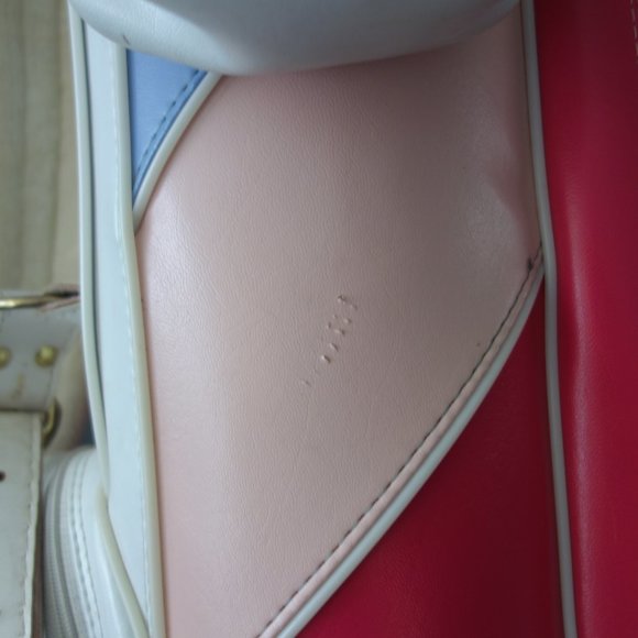 Super Cute Pink White and Blue Golf Bag with Makeup Purse Side Pouch - Picture 7 of 16